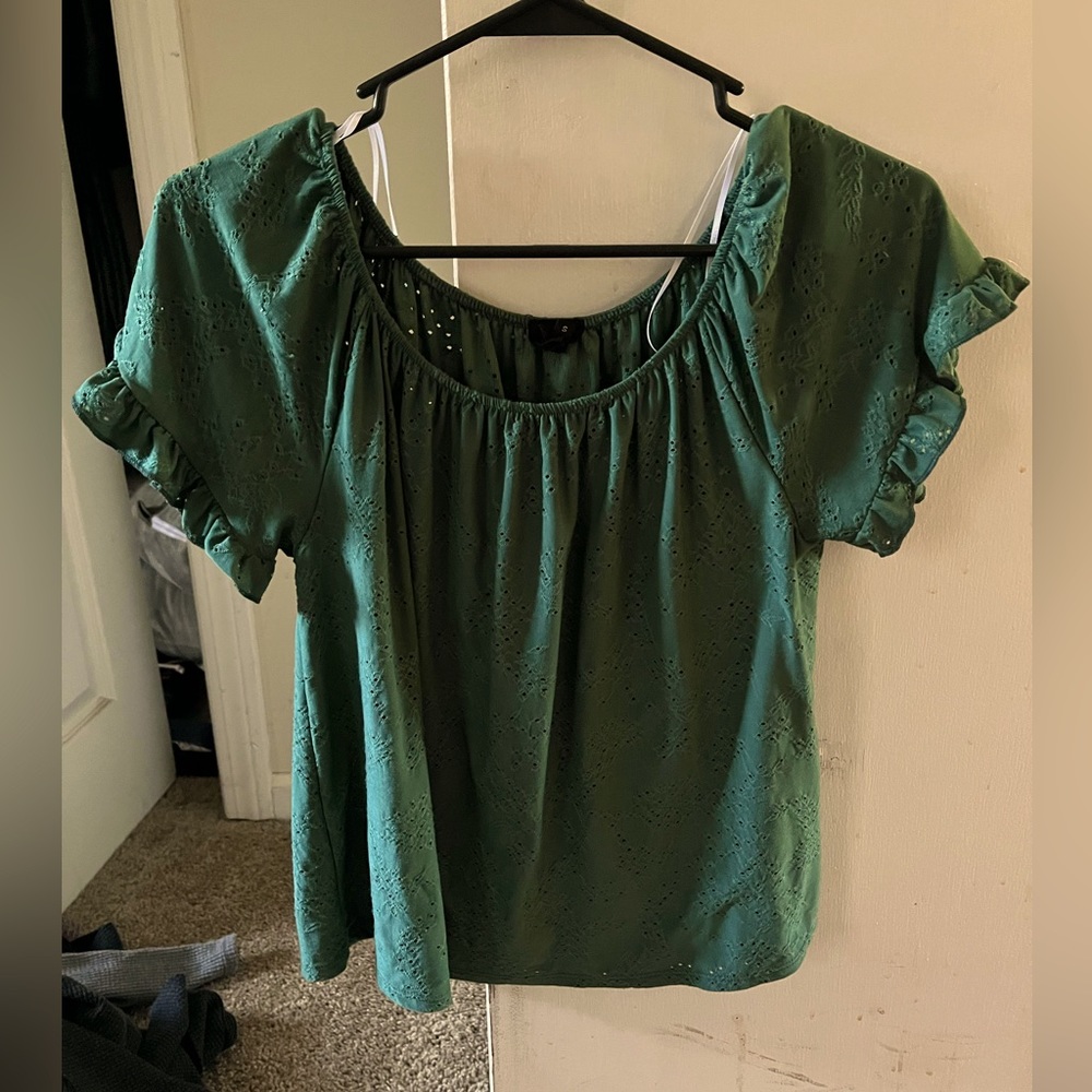 Short Sleeve Peasant Top